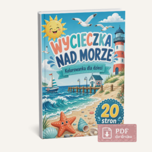 kolorowanka do druku wycieczka nad morze